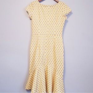 Shappy Apple Vintage Size 4 Yellow Pattern Dress - Gorgeous, Gently Used